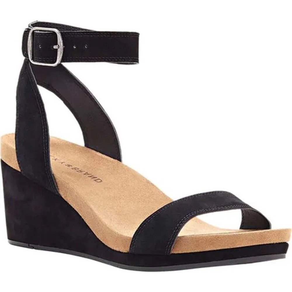 Lucky Brand Kartson Suede Wedges 🖤